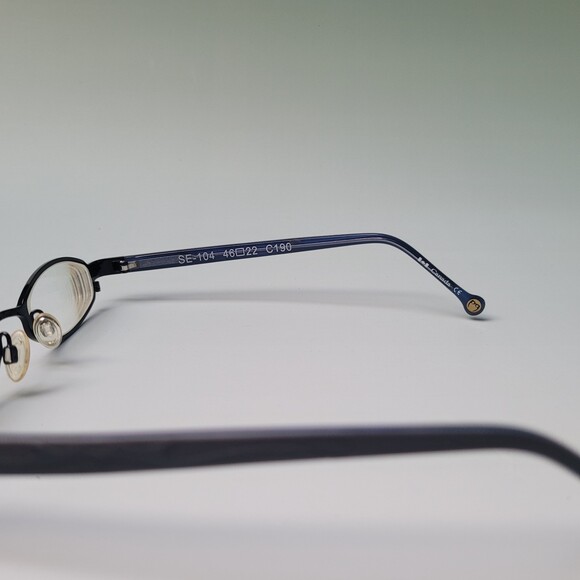 Spectacle Eyeworks SE-104 46-22 C190 Titanium Blue Eyewear frame N23 - Picture 9 of 11